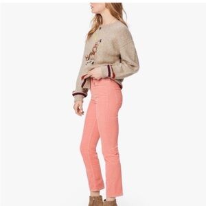 Mother The Mid Rise Dazzler Ankle Hopscotch in Eraser Pink, Size 27